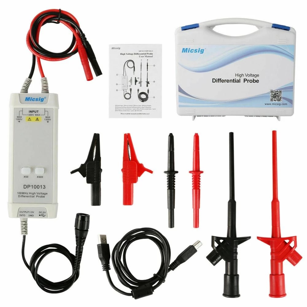High Voltage Differential Probe 100Mhz 1300V - 2025Micsig Osiloskop 1300V 100MHz Yüksek Gerilim