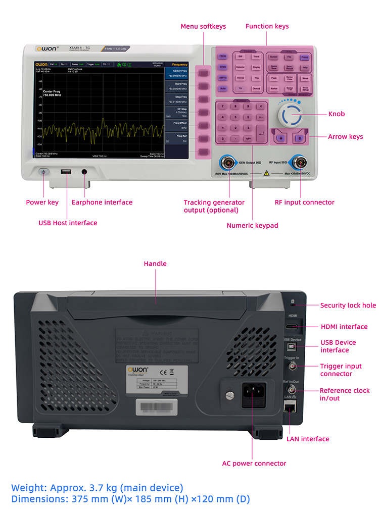 9kHz - Takip Jeneratörlü 1,5GH - Spectrum Analyzer Tracking Generator 1.5Ghz incelemesi ve fiyatı