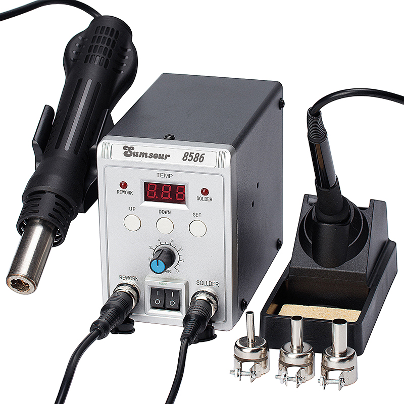 8586 700W 2 in 1 dijital ekran - Smd Rework Station Hot Air Soldering 2 In 1 incelemesi ve fiyatı