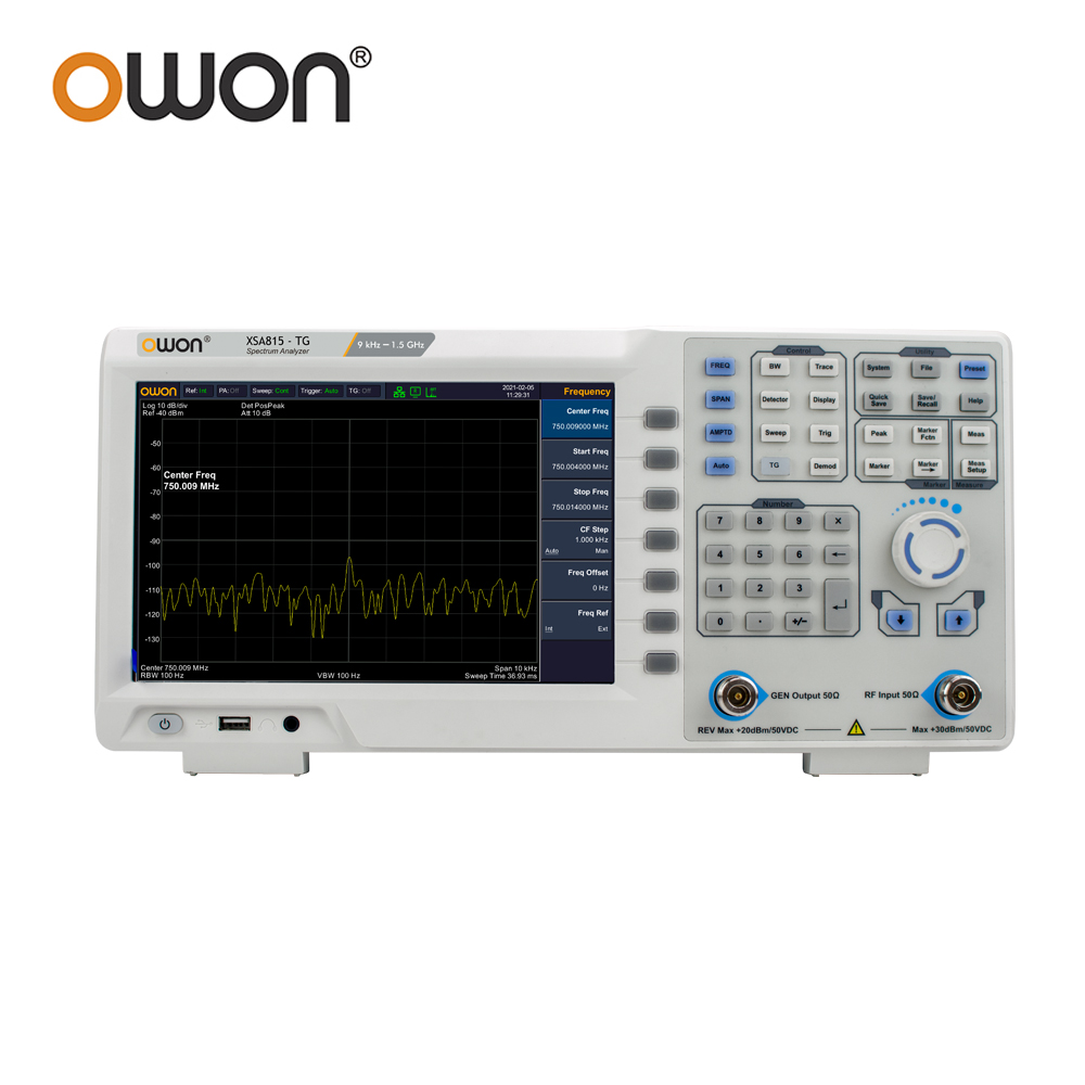 OWON XSA815TG Dijital Spektrum - Spectrum Analyzer Tracking Generator 1.5Ghz incelemesi ve fiyatı