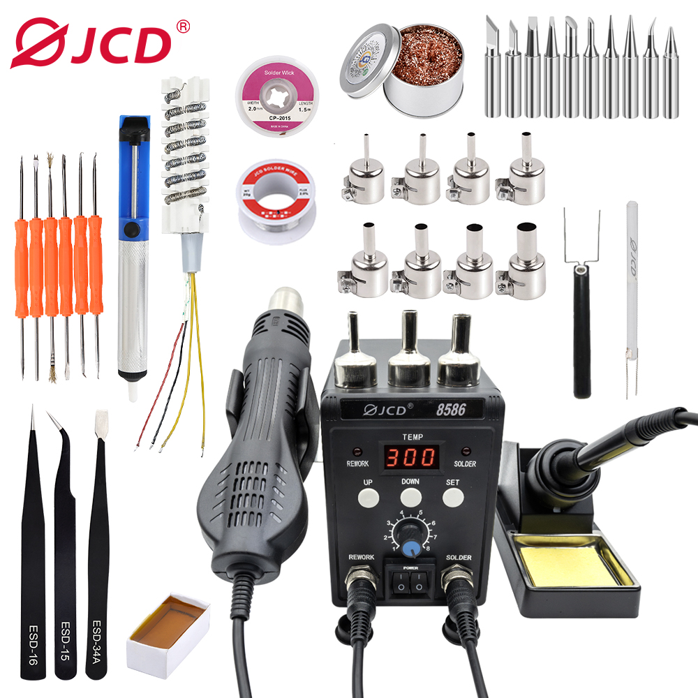 JCD 2'si 1 Arada Lehimleme İst - Smd Rework Station Hot Air Soldering 2 In 1 incelemesi ve fiyatı